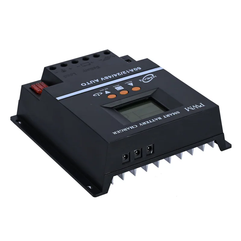 Solar charging intelligent controller 12V 24V 36V 48V 60A PWM MPPT lead-acid battery 3