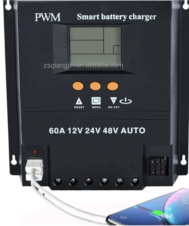 Solar charging intelligent controller 12V 24V 36V 48V 60A PWM MPPT lead-acid battery 13