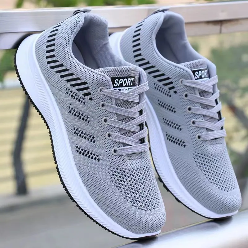 2023 New Soft soled Comfortable Running and Leisure Shoes for Men, Flyknit Sports Shoes, Men's Casual Shoes Manufacturer Wholesa