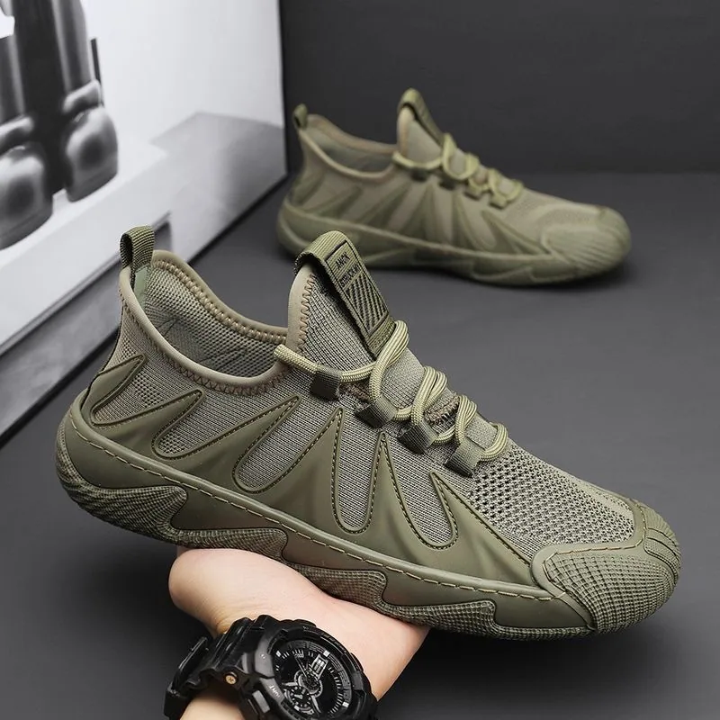 2023 Spring New Men's Sneakers Popular Flyknit Breathable Running Shoes Casual Men's Shoes