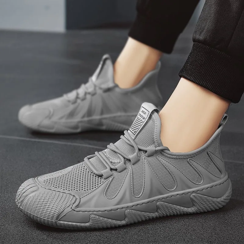 2023 Spring New Men's Sneakers Popular Flyknit Breathable Running Shoes Casual Men's Shoes 5