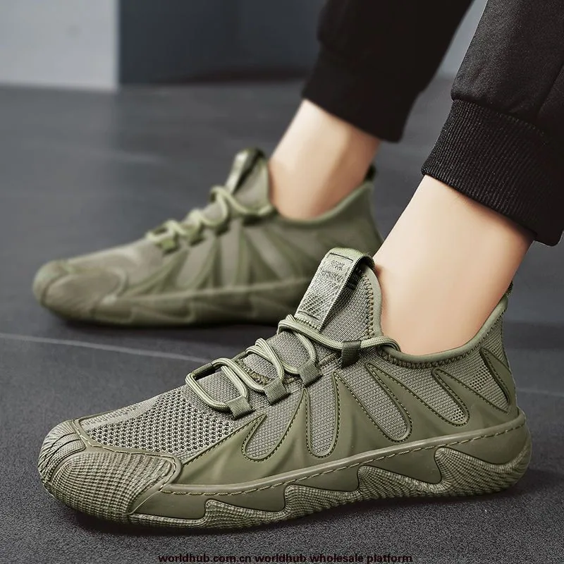2023 Spring New Men's Sneakers Popular Flyknit Breathable Running Shoes Casual Men's Shoes 4