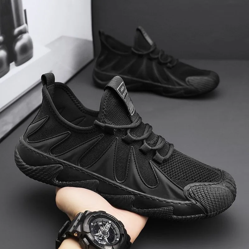 2023 Spring New Men's Sneakers Popular Flyknit Breathable Running Shoes Casual Men's Shoes 3