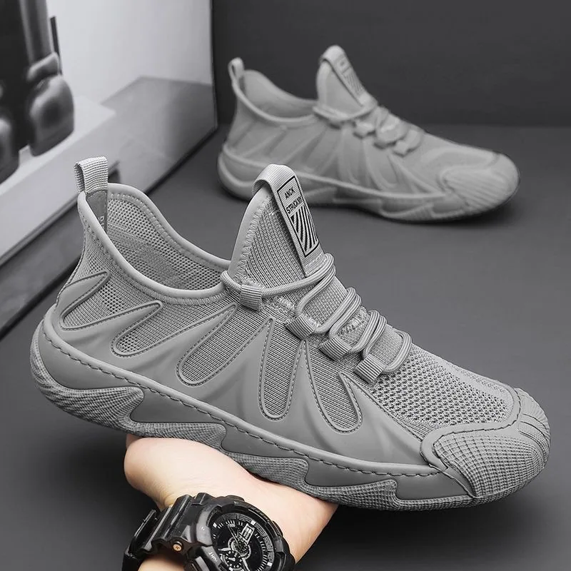 2023 Spring New Men's Sneakers Popular Flyknit Breathable Running Shoes Casual Men's Shoes 2