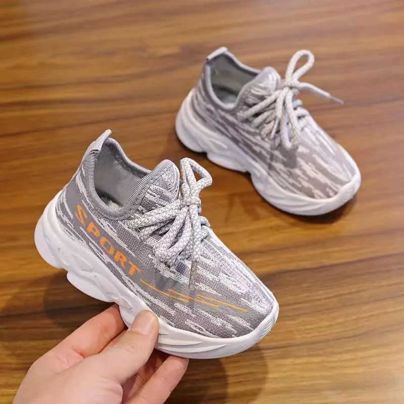 Children's fashionable breathable sports shoes, mesh shoes, 2024 spring and autumn new items for boys and girls, children's mesh 3