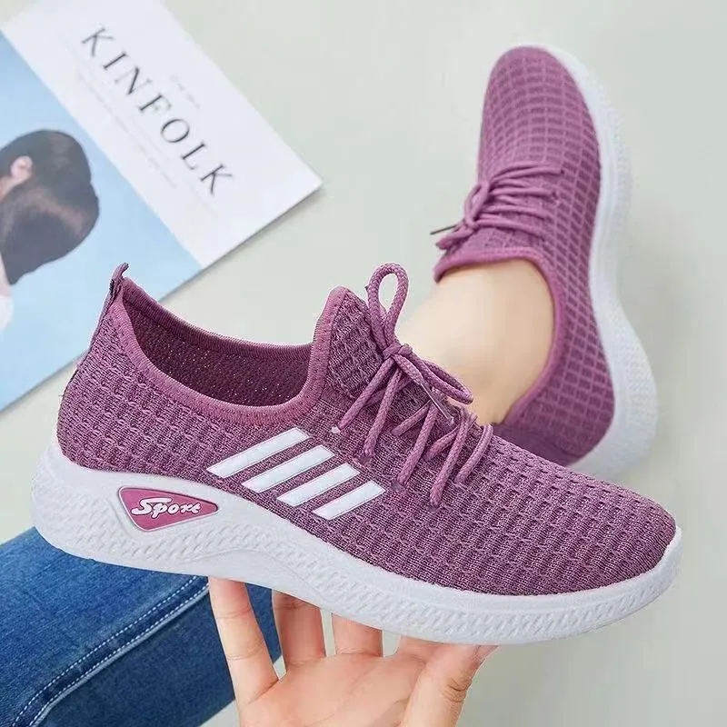 Shoes women 2023 new foreign trade women's shoes casual walking soft soled mother's shoes Tiktok fashion socks sneakers women 3