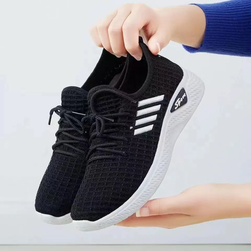 Shoes women 2023 new foreign trade women's shoes casual walking soft soled mother's shoes Tiktok fashion socks sneakers women 4