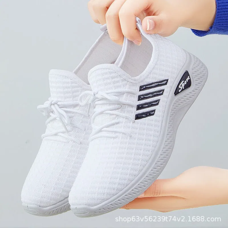 Shoes women 2023 new foreign trade women's shoes casual walking soft soled mother's shoes Tiktok fashion socks sneakers women 5