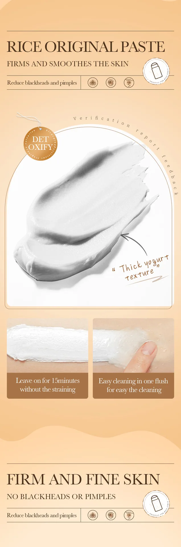 BIOAOU rice puree mud mask stick size chart with dimensions for cross-border wholesale buyers