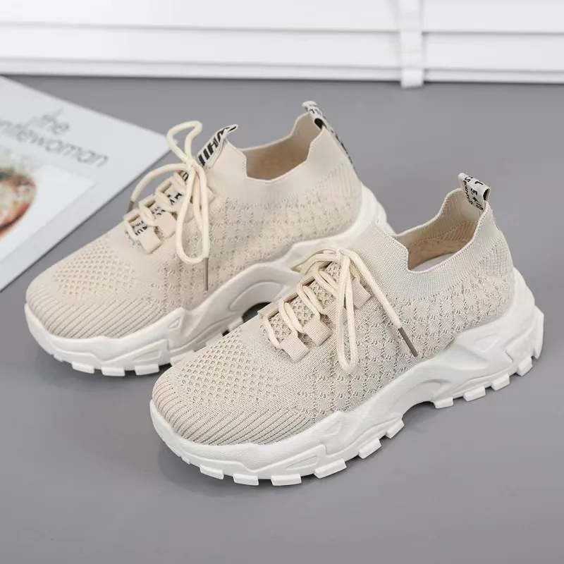 2024 Spring New Shoes: Children's Fly Weaving Breathable Casual Women's Shoes, Student Fashion Dad Shoes, Manufacturer Wholesale 5