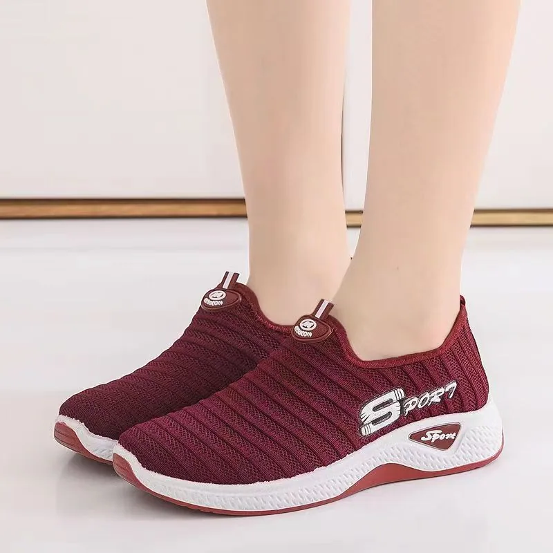 Spring New 2024 Women's Old Beijing Cloth Shoes, Casual, Comfortable, and Healthy Walking, One Step Casual Shoes, Female Manufac 2