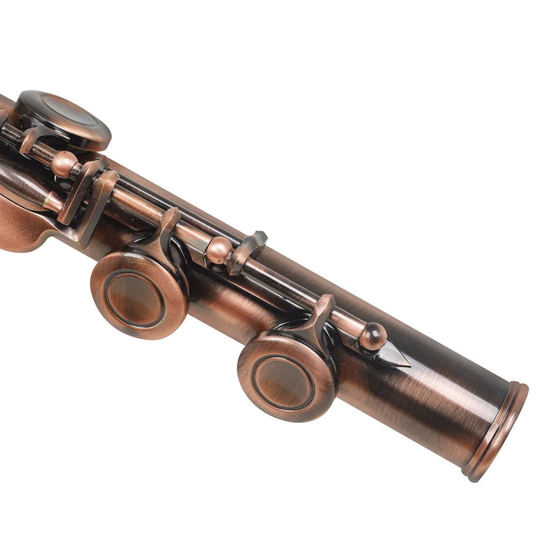 16 hole flute with C/C key and E key, arranged in a red antique style flute, for beginners to play in a band and for grading pur 11