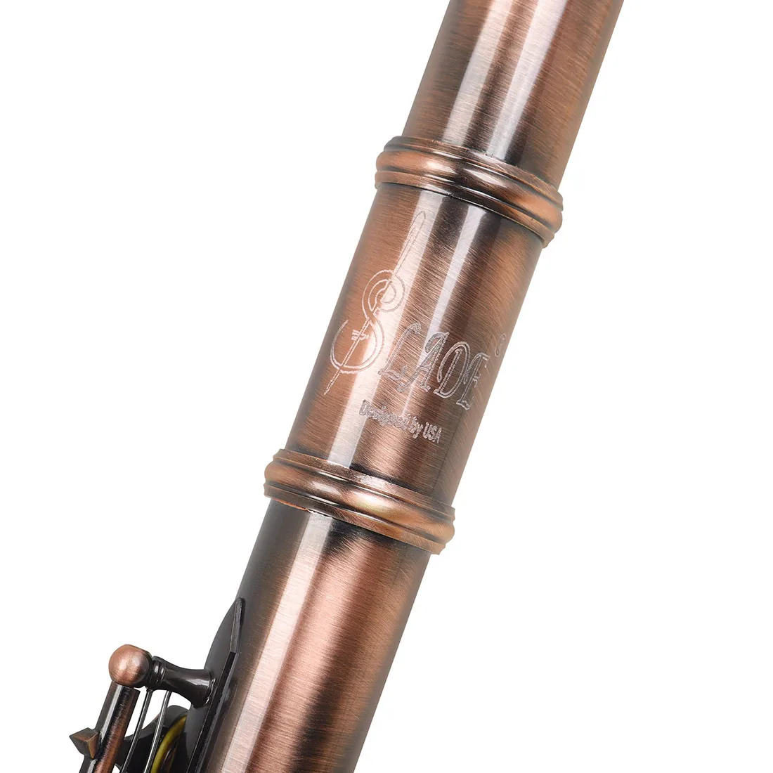 16 hole flute with C/C key and E key, arranged in a red antique style flute, for beginners to play in a band and for grading pur 10