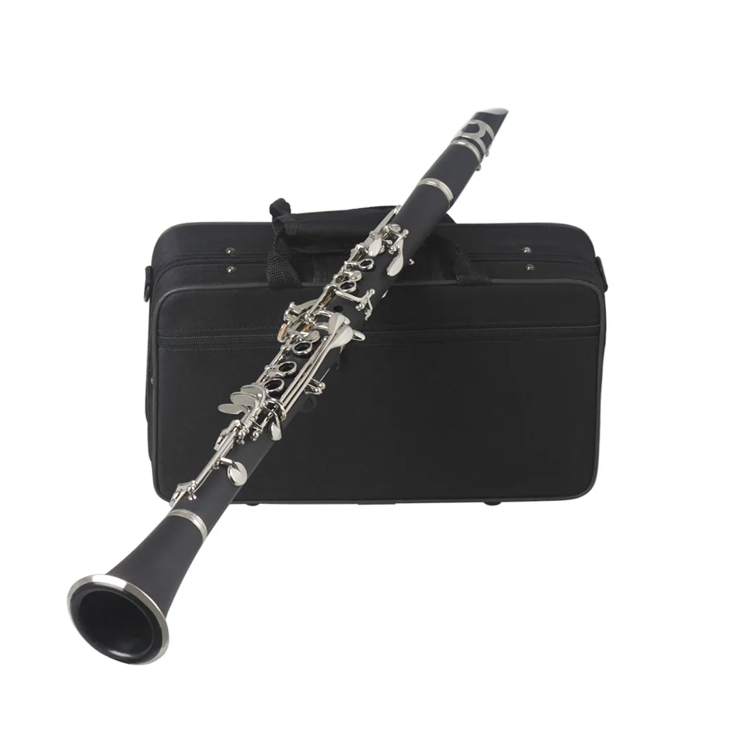 Manufacturer wholesale B-tone clarinet, rubberwood nickel plated black tube, 17 key instrument for children, adults, beginners 2