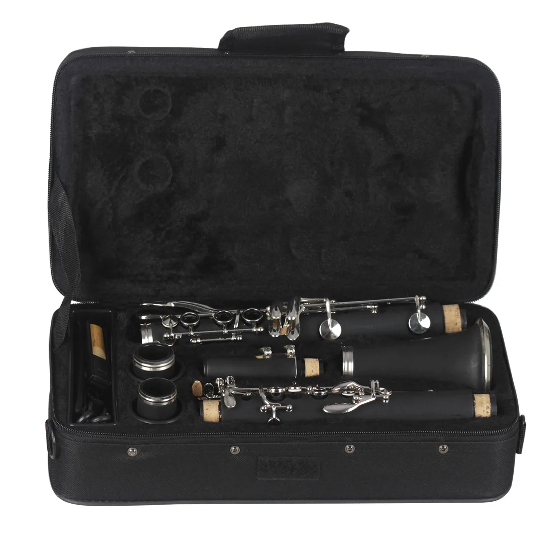 Manufacturer wholesale B-tone clarinet, rubberwood nickel plated black tube, 17 key instrument for children, adults, beginners 10