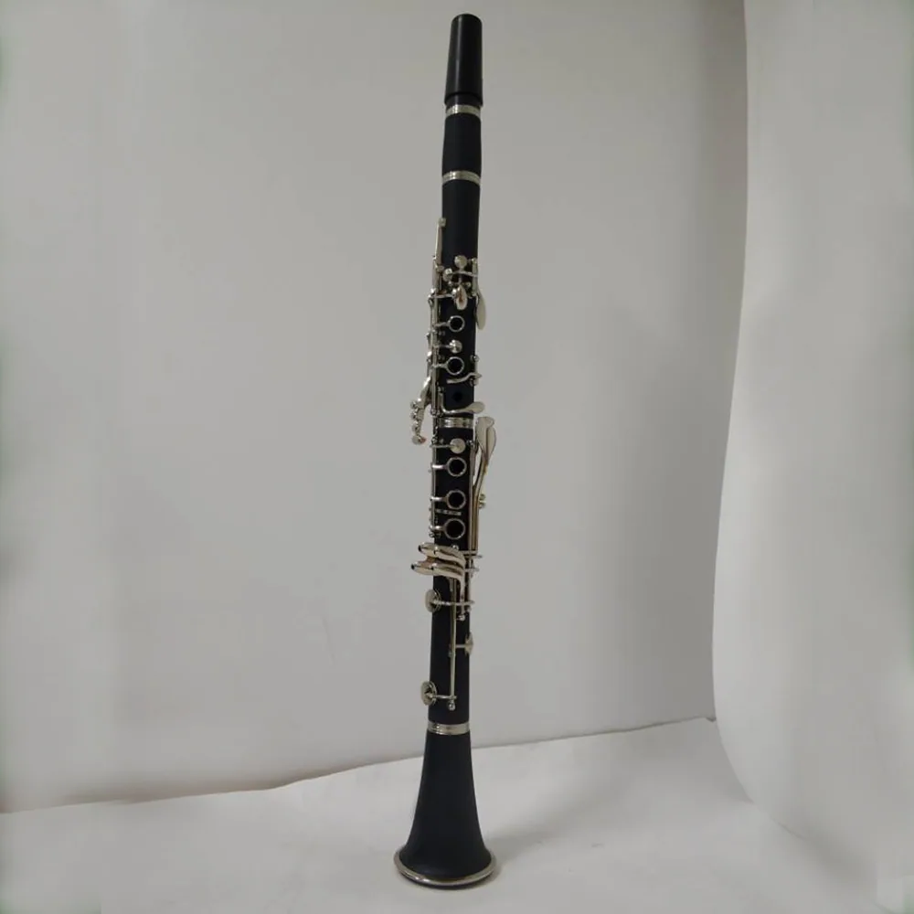 Manufacturer wholesale B-tone clarinet, rubberwood nickel plated black tube, 17 key instrument for children, adults, beginners 15