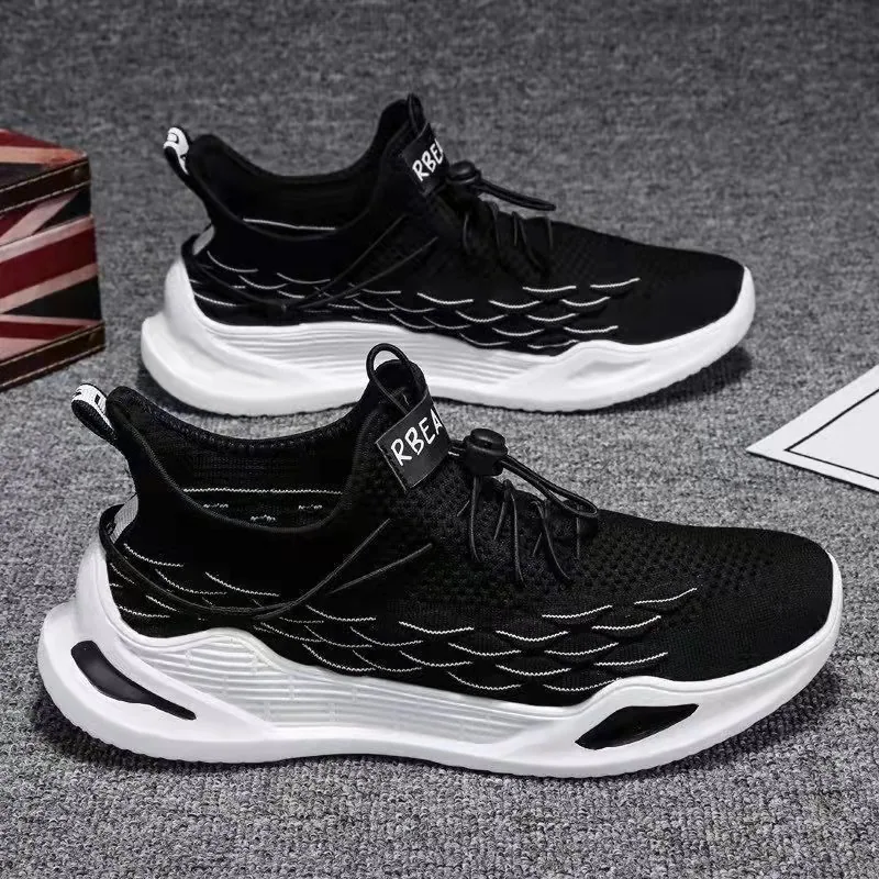 2022 Spring New Summer Breathable Casual Sneakers Korean Edition Trendy Versatile Running Men's Shoes One Piece Hair Collection 3