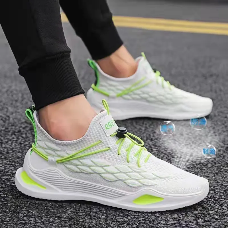 2022 Spring New Summer Breathable Casual Sneakers Korean Edition Trendy Versatile Running Men's Shoes One Piece Hair Collection