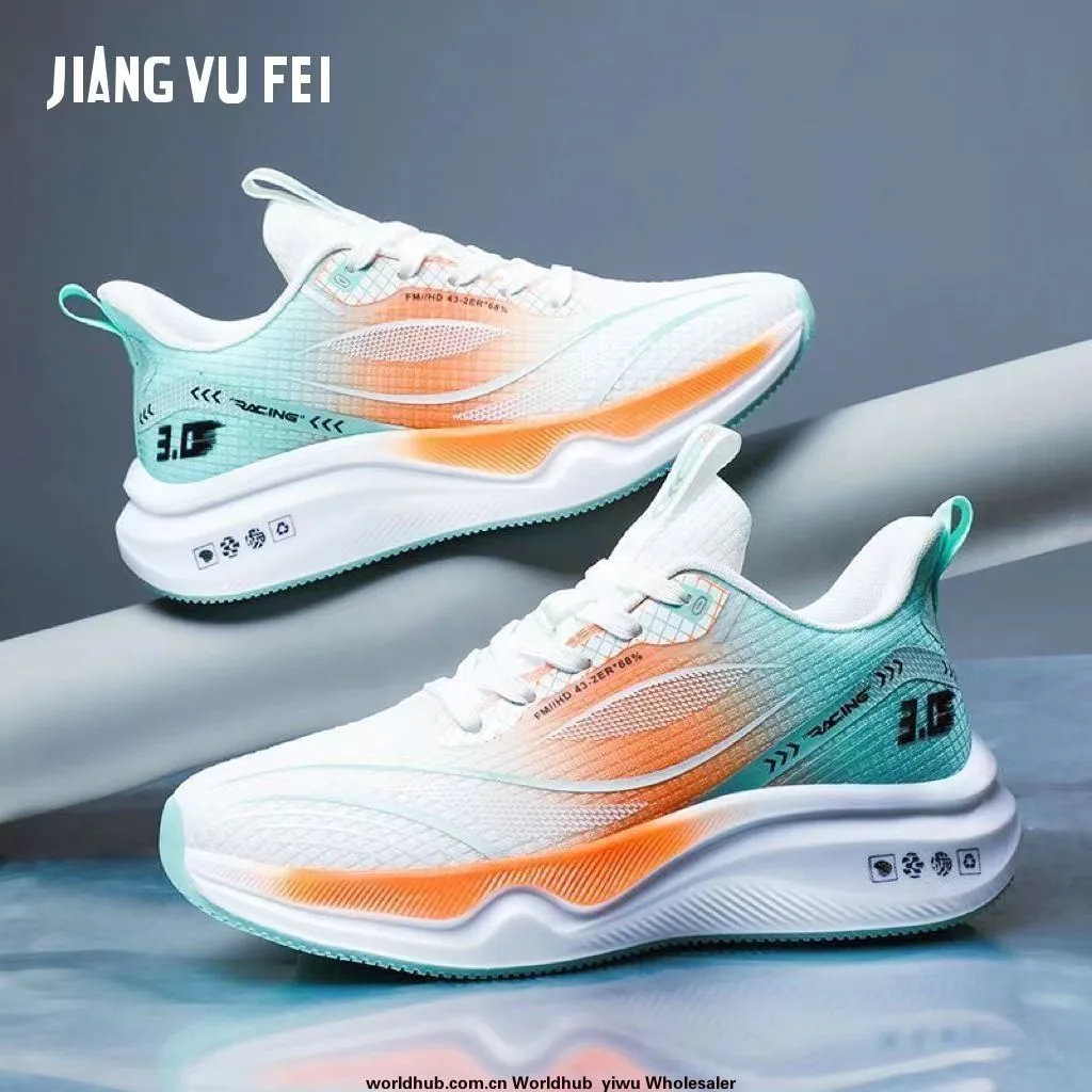 2023 Nuevos zapatos de running y ocio cómodos de suela blanda para hombre, zapatos deportivos de punto Flyknit, fabricante de zapatos casuales para hombre al por mayor