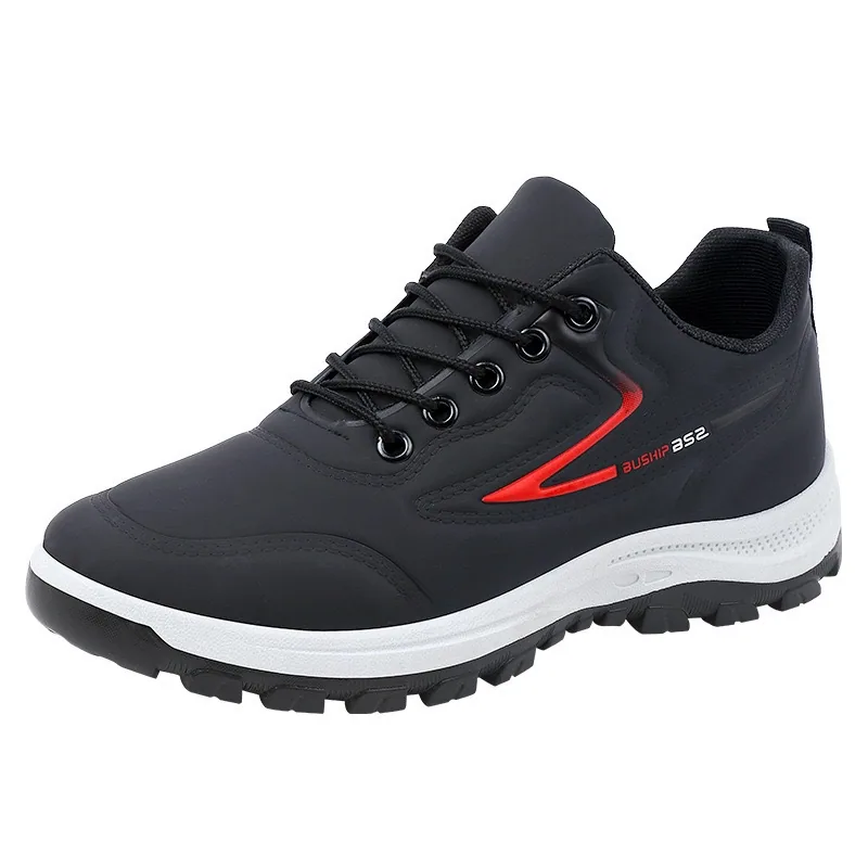 2023 New Spring/Summer Autumn PU Business Shoes Korean Edition Trendy Sports Shoes Versatile Casual Shoes Men's Running Shoes 2