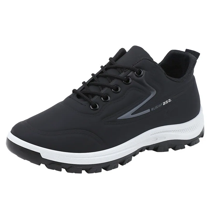 2023 New Spring/Summer Autumn PU Business Shoes Korean Edition Trendy Sports Shoes Versatile Casual Shoes Men's Running Shoes