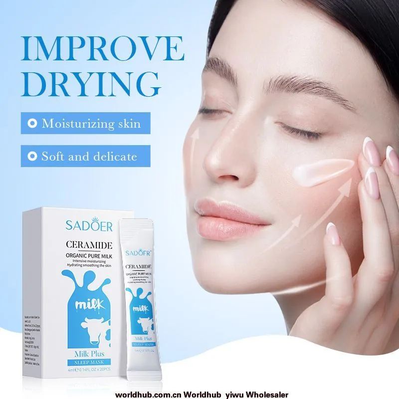 Full English SADOER Ceramide Milk Sleeping Mask Rejuvenating Smooth Moisturizing Mask Cross-border Foreign Trade Wholesale