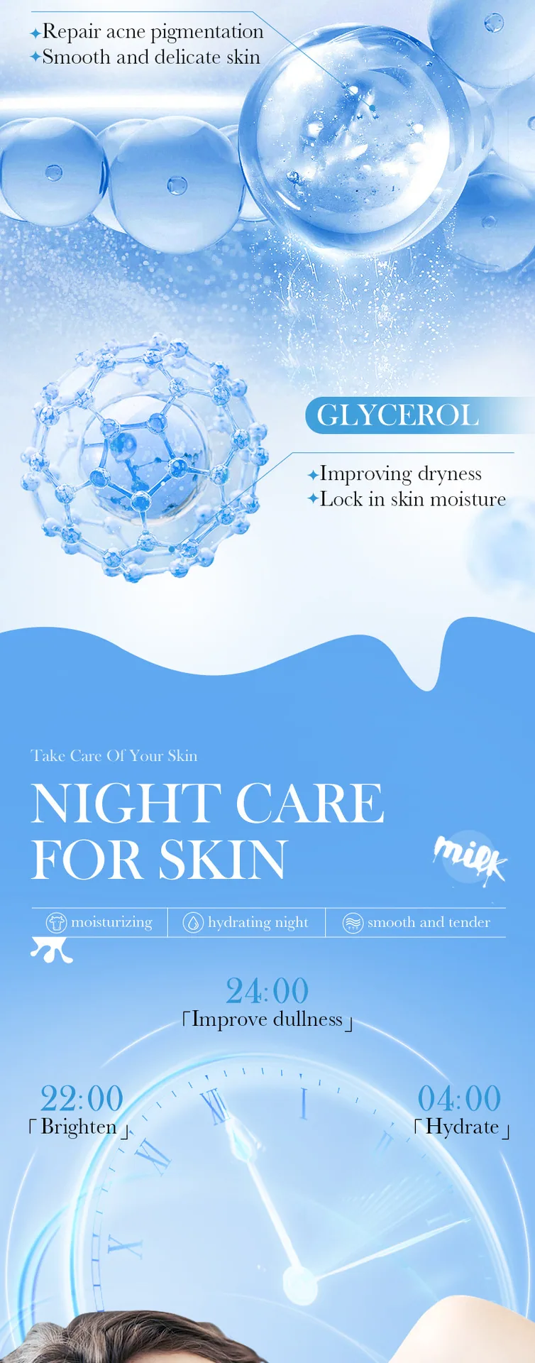 SADOER ceramide milk sleep facial mask size labeling portable capacity cross-border wholesale specification