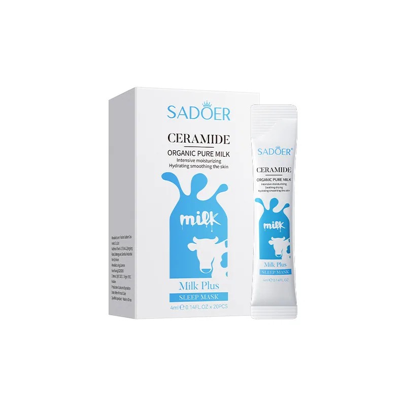 SADOER ceramide milk sleep facial mask details feature hydrating, moisturizing, rejuvenating and smoothing cross-border e-com