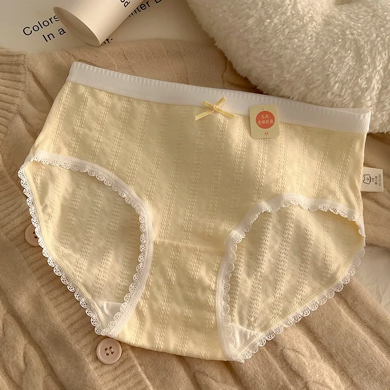 【 5A Antibacterial 】 A-class Baby Cotton Japanese Pure Cotton Underwear Women's Comfortable Girl Student Pure Cotton Triangle Pa