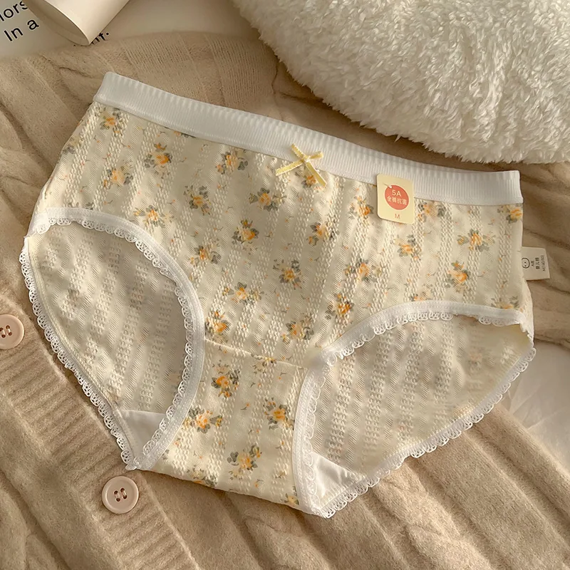 【 5A Antibacterial 】 A-class Baby Cotton Japanese Pure Cotton Underwear Women's Comfortable Girl Student Pure Cotton Triangle Pa 3