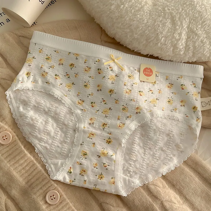 【 5A Antibacterial 】 A-class Baby Cotton Japanese Pure Cotton Underwear Women's Comfortable Girl Student Pure Cotton Triangle Pa 4