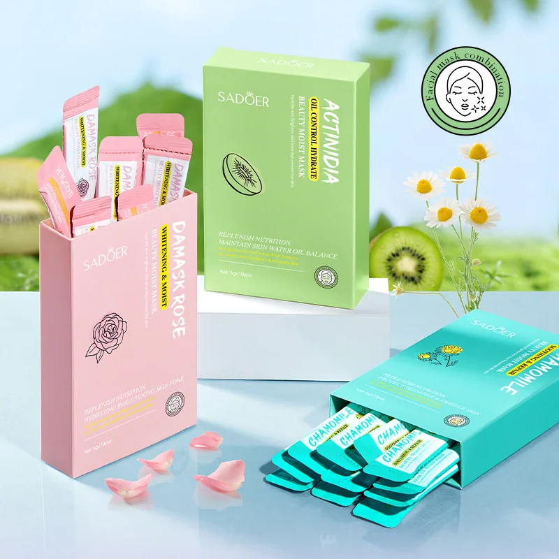 The ingredients and efficacy details of SADOER kiwi facial mask, the selling points of oil control, water supplement and skin