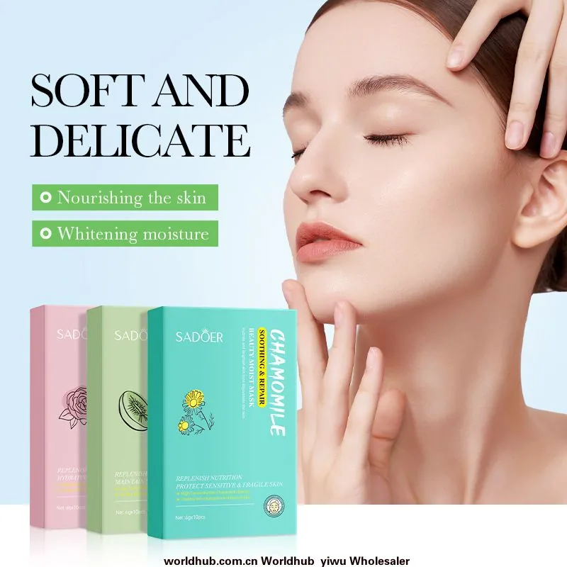 SADOER Kiwi Oil Control Mask Hydrating and Rejuvenating Skin Mask Cross-border Foreign Trade Skin Care Products Wholesale