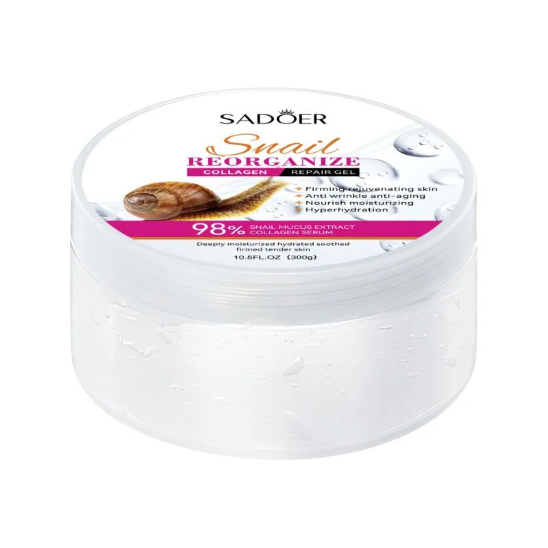 Full English SADOER Vitamin C Aloe Vera gel Aloe vera gel moisturizing and translucent cross-border cross-border skin care produ - Face & Body Mask 5