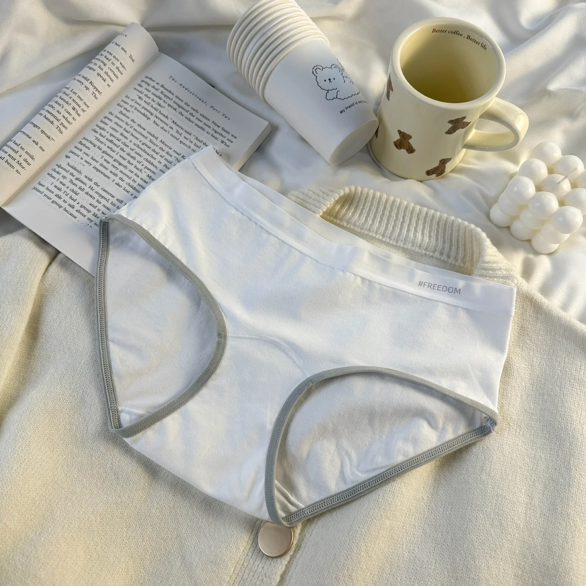 7A antibacterial extended crotch~A-class widened and extended bottom cotton crotch underwear for women, comfortable cotton under 5