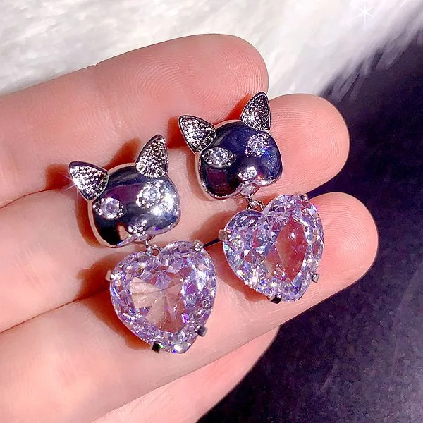 High end, super heavy, all zirconia, super gorgeous earrings, high-end, super sparkling, full zirconia inlaid dress accessories 17