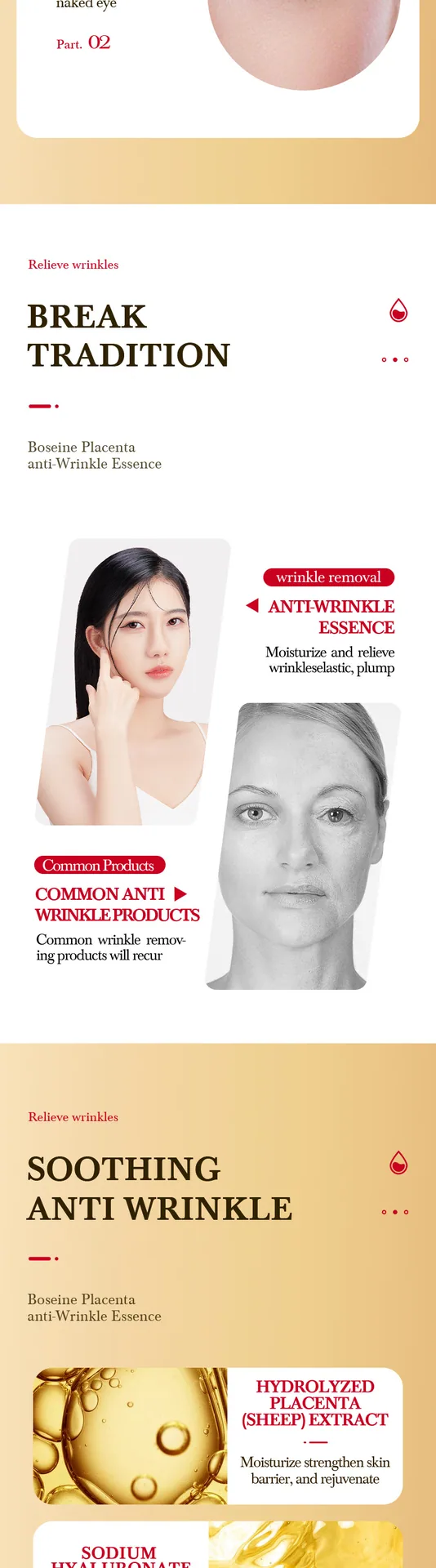 SADOER Sheep Placenta Anti-Wrinkle Essence Capsules are available in multiple specifications to meet different skincare needs