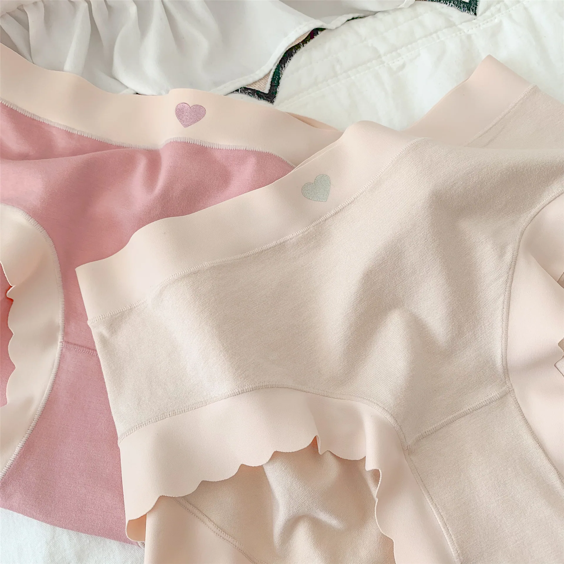 Gentle Pink Mist~Underwear Women Modal Edge Women No Trace Women Comfortable Women Triangle Pants - Other Underwear