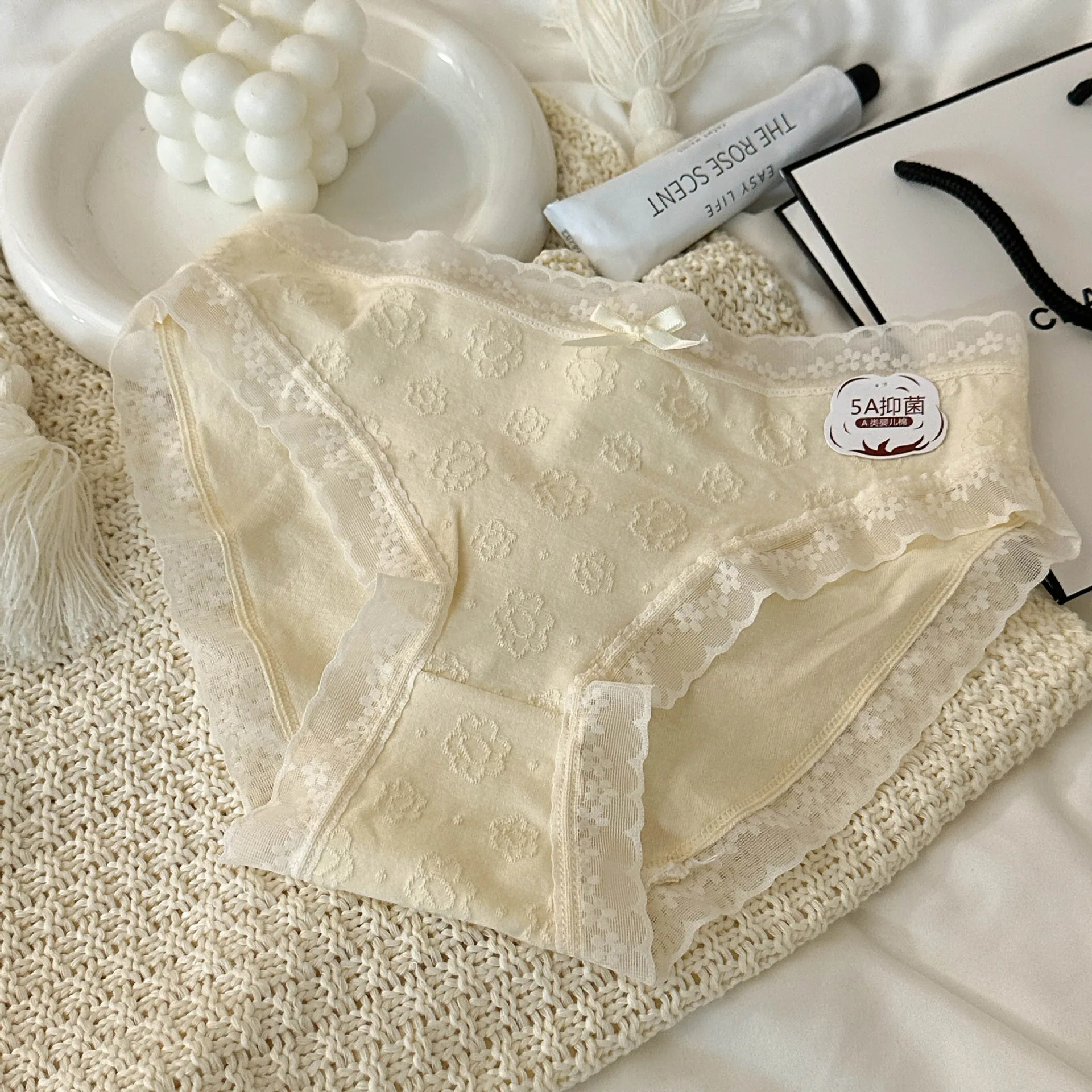 Romantic Cloud "Comfortable Basic Underwear Cotton Women's Pure Cotton Girls' Students Low Waist Comfortable Breathable Triangle 5