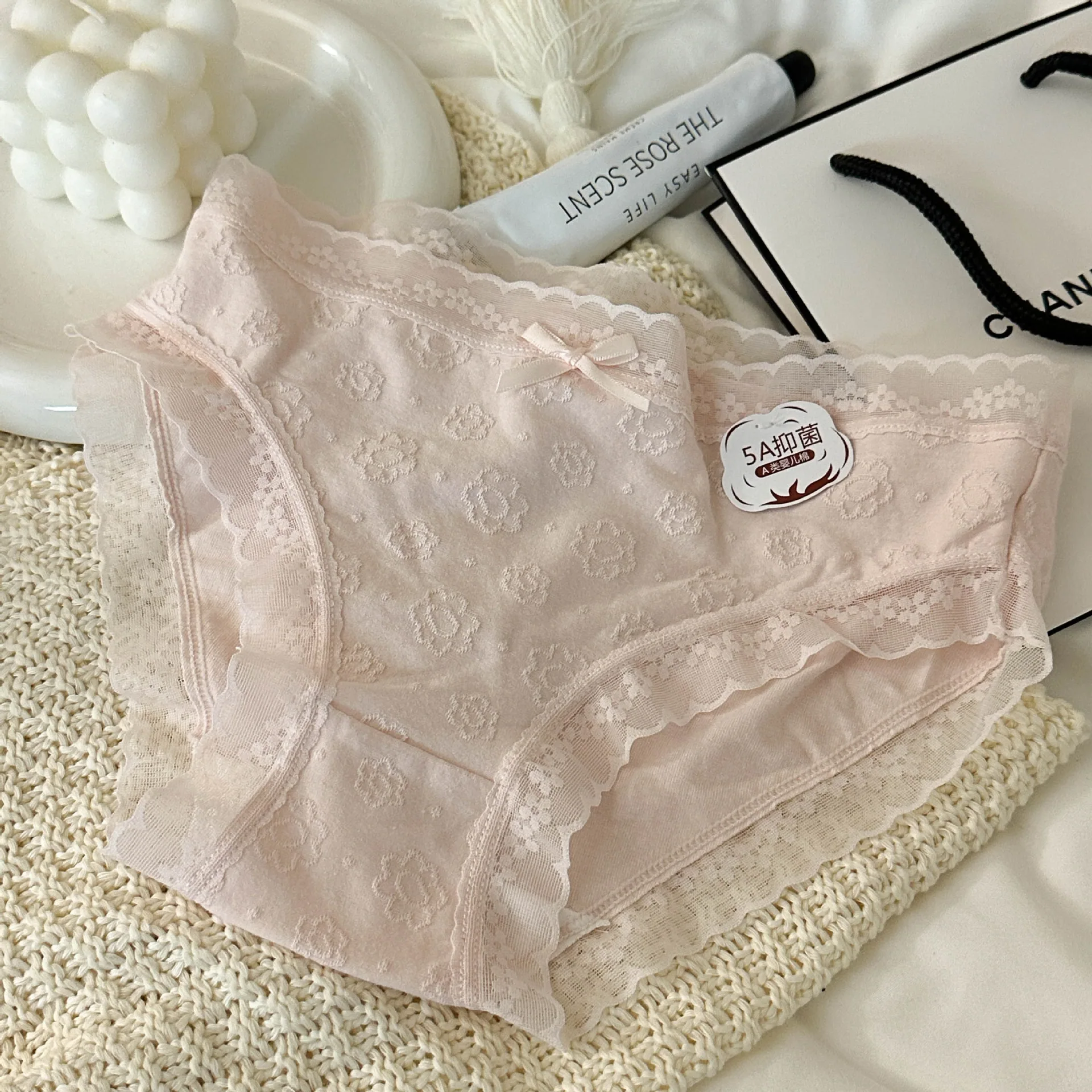 Romantic Cloud "Comfortable Basic Underwear Cotton Women's Pure Cotton Girls' Students Low Waist Comfortable Breathable Triangle 4