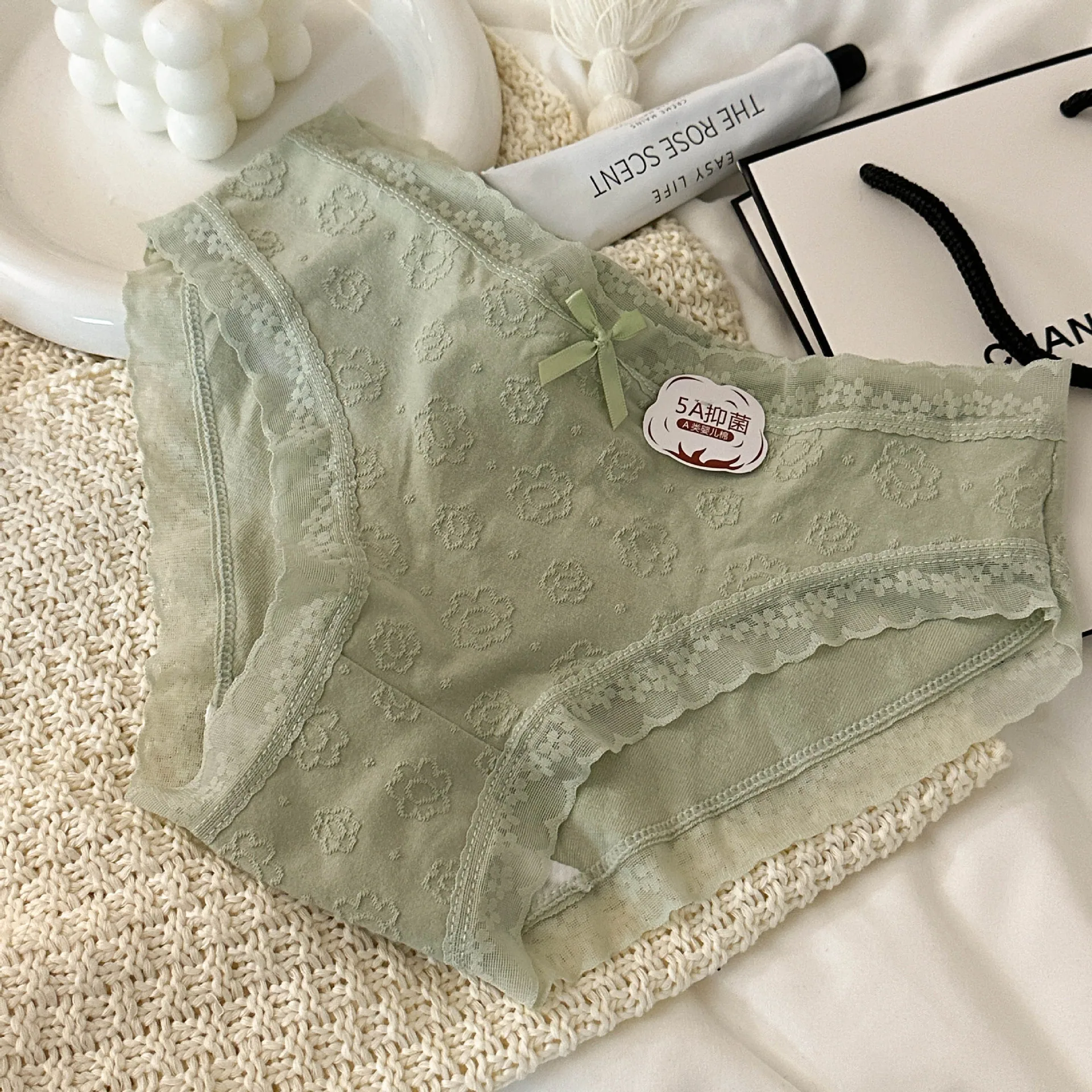 Romantic Cloud "Comfortable Basic Underwear Cotton Women's Pure Cotton Girls' Students Low Waist Comfortable Breathable Triangle 3