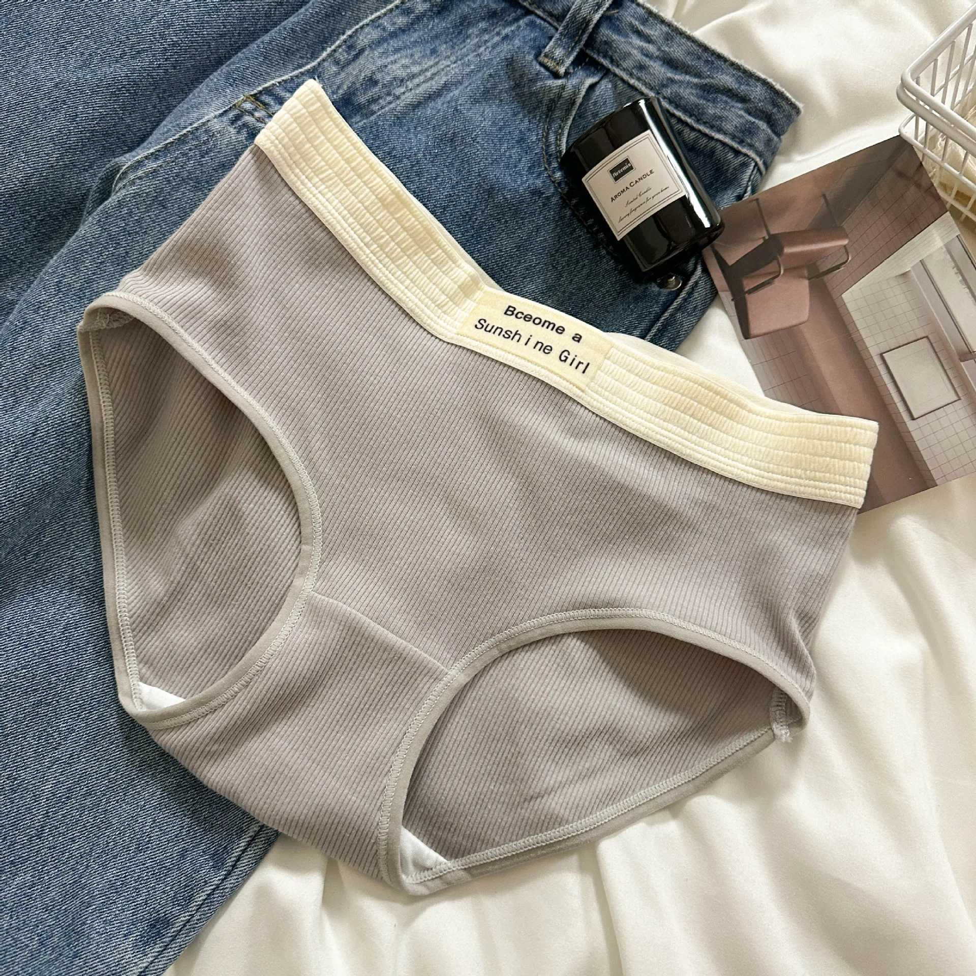 My cat stretches lazily every day. "【 Early Autumn 】 Girls' pure cotton underwear, ladies' pure cotton - Girls Underwear 4