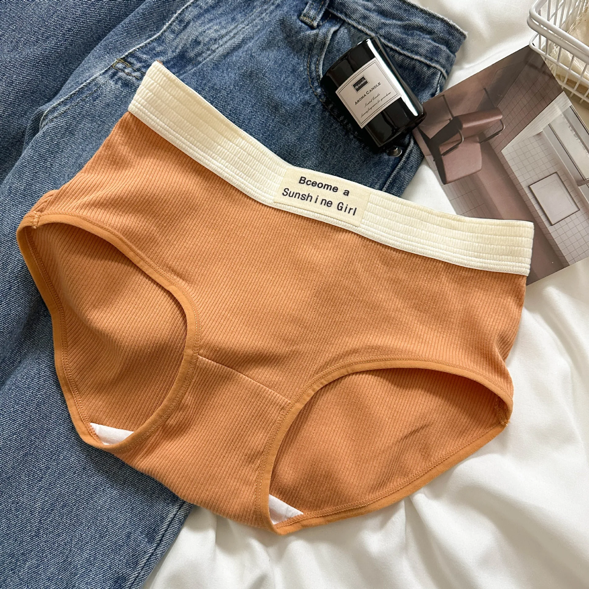 My cat stretches lazily every day. "【 Early Autumn 】 Girls' pure cotton underwear, ladies' pure cotton - Girls Underwear 3