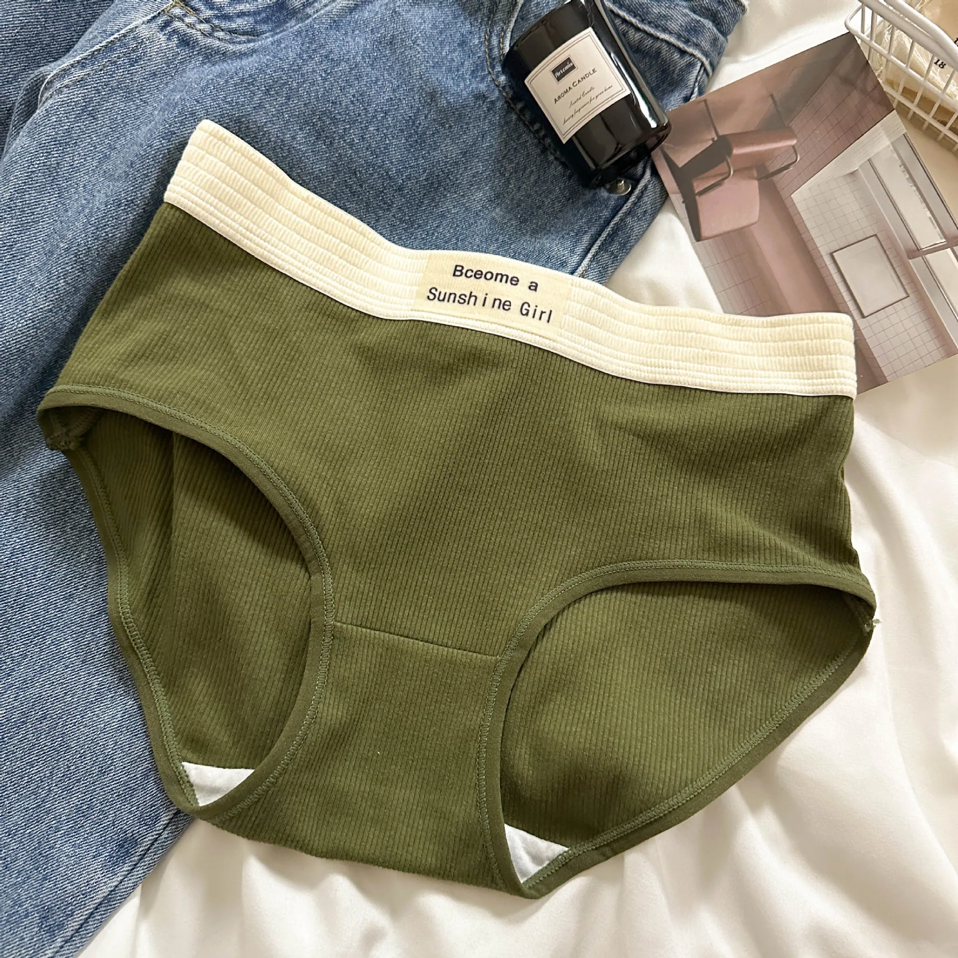 My cat stretches lazily every day. "【 Early Autumn 】 Girls' pure cotton underwear, ladies' pure cotton - Girls Underwear 5