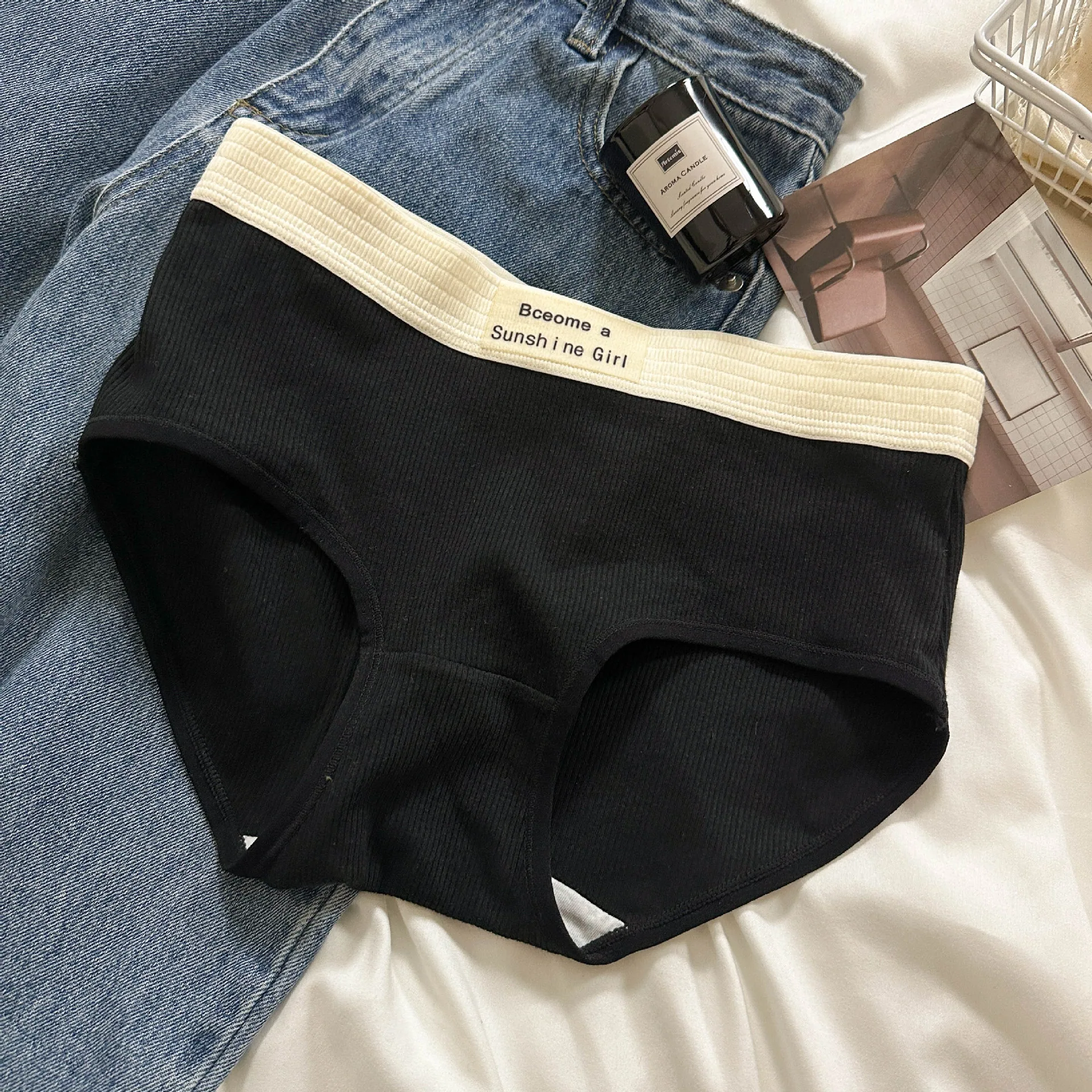 My cat stretches lazily every day. "【 Early Autumn 】 Girls' pure cotton underwear, ladies' pure cotton - Girls Underwear 2