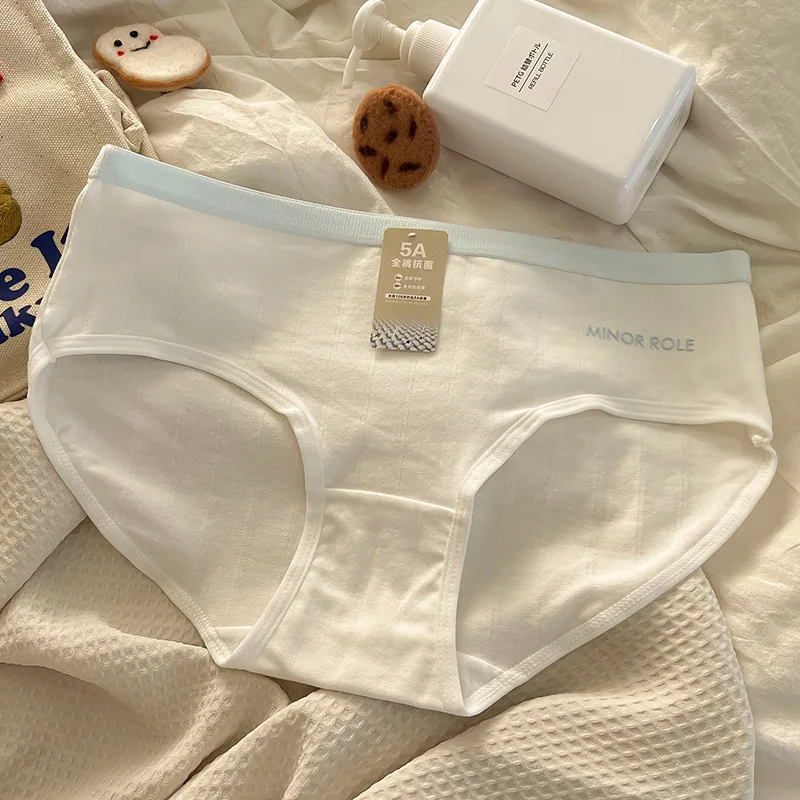 【 5A level antibacterial 】 Simple underwear for women, pure cotton, girlish style, ins for girls, cute, skin friendly, pure cott 3