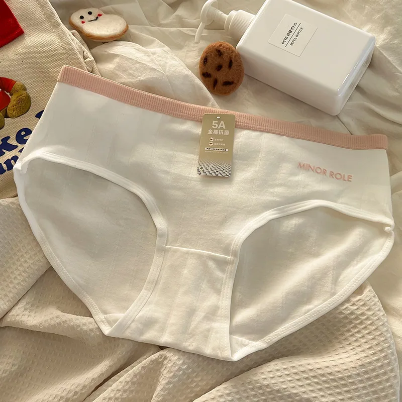 【 5A level antibacterial 】 Simple underwear for women, pure cotton, girlish style, ins for girls, cute, skin friendly, pure cott
