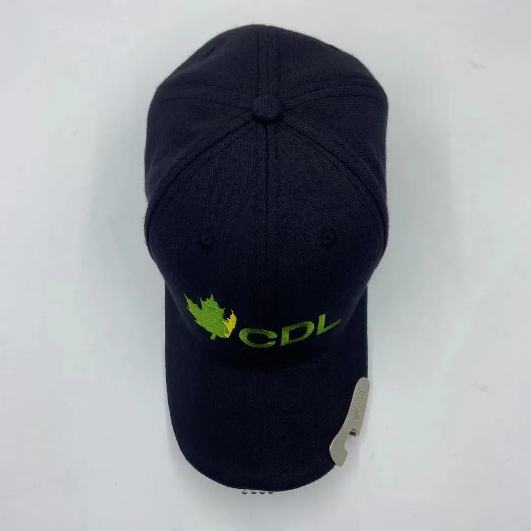Atap lebar bersulam empat musim penutup pelindung matahari surat kubah universal, pembuka botol, topi besbol, penutup bir flip duckbill, cust 4