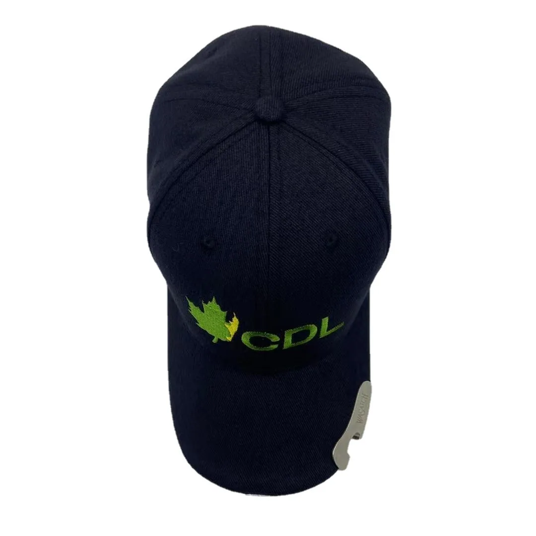 Atap lebar bersulam empat musim penutup pelindung matahari surat kubah universal, pembuka botol, topi besbol, penutup bir flip duckbill, cust 7