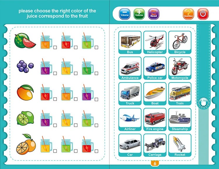 Cross border new English finger reading children's early education puzzle learning toys popular smart audio e-books 18